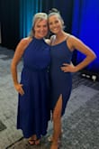 I am not the type to buy a tighter-fitting dress and this dress ended up being perfect. I measured myself beforehand and the Medium ended up fitting just perfect! The dress is simple, clean, sleek, and exactly as pictured! I was able to get away with not wearing a bra and just nipple covers which was so nice and you couldn't even tell! Comfortable, the slit is cute and rides a little high when sitting down, but other than that it was a GREAT dress!! - Abigail E.