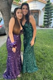 My friend and I both purchased the same dress as we both fell in love when searching for dresses online. We were a bit hesitant yet still took the risk. Dresses arrived and to our surprise &. We both loved them and wore them to Prom. We loved the fit, style and colors! - Rachel D.