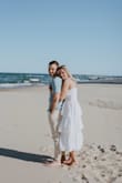 This dress was amazing! I probably could have down the small but you cannot tell. I wore these for engagement pictures and it was PERFECT. - Samantha H.