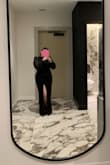 I liked the dress. It was flattering and comfortable. The only negative comment I have is that the slit goes up really high which was a little iffy for a work event. I stitched it up a few inches and it was fine though - Alexis C.