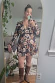 I love a good wrap dress and this one is so light and soft on the body. I purchased it for a farm style rehearsal dinner for a wedding weekend and it looks so cute with a pair of boots. If you have curves, this one hugs in all the right places! - Laura B.