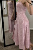 Really pretty, looks just like the picture. Was between size S and XS but wanted a more tight fit so went with XS & glad I did as I think the small would've been too baggy. Quality is nice and it has a liner so it's not see through. It's flattering and comfortable! - Lauren M.