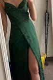 Got so many compliments, I didn't know how to respond :) It was comfortable and made me feel elegant. Pleasantly surprised at the length (no hemming required, not too short, worked with wedges). I wore a strapless bra that was a teeny bit visible in the back so you might want to use something different. The only things to watch out for are 1. the high slit - I had to wear shorts because I was also playing cello, but I most likely would still have worn them otherwise so just be prepared 2. the top moving around lot - I had to keep checking on it and push it in every once in a while to get it to return to its "natural" state. You could prob pin it or use double sided tape, but I'm not that masterful. But yeah! nice dress. 4.2/5 - Maya C.