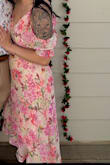 My boyfriend picked this dress out for a Derby Party that we attended. It had the perfect amount of cleavage to feel sexy but still be appropriate for the setting; a beautiful tapered length, and the cold shoulder details with the frill sleeves were absolutely stunning. Most comfortable dress! - Jennifer B.