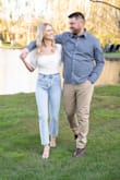 I purchased this top for engagement pics, and it worked perfectly! It took me a minute to realize there was a zipper on the side. 
Otherwise, it's impossible to get on! Super cute and true to size. - Lexie L.