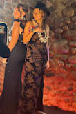 I ordered this in a medium, and it was too large. So, I ordered a small, and it was perfect. The material is good quality, especially for the price. I hate the texture of velvet and was a little scared about this dress, but it ended up being nothing to worry about. The velvet was not that velvety, if that makes sense. - Anna W.