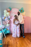 This dress is stunning and amazing quality! I ordered it for my baby shower even though it's not a maternity dress. So I ordered it in XL. I'm 8 months and it was a lil tight in the back. If I wasn't pregnant I probably would have gotten a large. - Sienna W.
