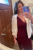 I wore this dress to a semi-formal fundraiser dinner. The dress is very slimming and offers great bust support. I was initially worried the slit would be too high, but as you can see it fell a few inches above my knee. Overall this dress is fantastic and I see it being something I will wear again in the future! - Abbie B.