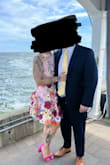 This dress is absolutely perfect as a wedding guest and so many other occasions. I received so many compliments on this dress, I can't even count. I felt beautiful in it. It was easy to get into and it was comfortable, but I would recommend to size down because it does run a little bit big because of the silhouette, but it is absolutely perfect otherwise. - Samantha P.