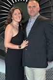 This dress is so cute! I found it extremely forgiving and flattering! It was slightly awkward getting it on over the shoulder, but it zips up and stretches out to flatter my curves! I wore 3in heels and had to get it hemmed about 2in off the bottom! Other than that, it fit perfectly!! - Samantha G.