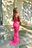 This dress fit perfectly! And the back is adjustable so you can make it how you like. Train is beautiful! Looks great on a smaller bust. - Addison S.