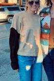 Great fabric, very soft, perfect for winter! Very simple and will go with anything. Fits great too! - Emma P.