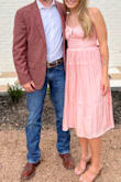 I wore this dress to a garden party attire wedding, and it was a hit! I wish I would have remembered my steamer, there were some folds in the dress from shopping. But overall, the dress fit great, felt great, and I got many compliments on it! - Emma P.