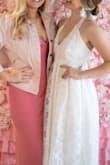 I wore this to my bridal shower. It was a bit poofier than I thought it would be and the halter was hurting my neck by the end of the day. It is cute though and has pockets. - Allison Y.