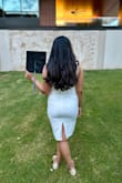It was so good the material was thick and very comfortable, however the dress was little tight but I think that's how it is. Perfectly fits the body shape. Needs to were white shorts. Overall it was really good I ordered medium size dress I think I should have ordered Large size. - Akanksha P.