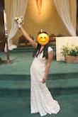 Purchased the shoes and dress for 20 year wedding renewal and it was A perfect fit. I'm slightly shorter, so had to shorten the dress and added a bustle. It's a beautiful dress very delicate easy to put on very lightweight. Great quality. Highly recommend. - Kimberly N.