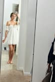 I live for the fit, material, and fabric of this dress! It's so flattering and absolutely gorgeous. I was worried it would be too fluffy or too short but I love the way it falls and the length is perfect and not too sketchy ha. - Bree Z.