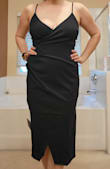 This is comfortable and fits like a glove. Very complimentary to a mom body. - Tenille N.