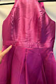 I was really excited for my Lulus haul and upon receiving and trying on all my items I remembered why I don't order from here. I'm typically between sizes because of my waist to hip ratio but I know how to shop for my body. That being said, there's no stretch in this fabric which is noted online, yet the waist was still a little tight even though I sized up. Besides that, like another reviewer has mentioned, the seams were not properly aligned in the center. The fabric is a bit cheap feeling and the adjustable strap also cheapens the look. Was considering hemming the dress until I noticed the off center alignment. Returning and decided it's not worth it to order another. I'm returning 5 of 6 items purchased due to poor fit and quality. This was a waste of time. - Jess A.