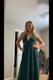 Fits perfectly. I love it so much. Wearing this for a wedding. I might need to get the dress hemmed because it's slightly too long, but otherwise the best dress I've ever purchased. - Karli S.
