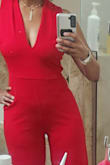 I had an event to attend and needed something stunning. I borrowed this from a girlfriend, and it was fabulous.  I got so many compliments that I decided to buy one myself. We now just have to consult each other before we wear it.  Sounds good to me! Fit: I normally wear an 8 in pants and 6 up top so I ordered a large, and it fits great. - Chemene J.