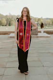 I loved this! I wore it for my graduation pictures, luncheon, and ceremony. The fit was great, a little long on the bottom, but worked perfectly with heels. It did get a small rip in the butt after the second wear, but nothing too major. Very comfortable! - Cynthia C.