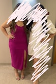 I was looking for a fun, springy formal dress for my nursing school pinning ceremony, and this dress was perfect! The material was super stretchy and thick. I wish there were more colors to purchase! - Jazmin T.