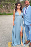As soon as I saw the style of the dress, I knew I had to have it. It matched perfectly with my boyfriend's suit. As soon as we entered the event, we had many people that we did not even know coming up to us complimenting us. As soon as I posted, pictures of us had many compliments on my dress as well. I didn't need to have it hemmed as it was pretty long for my short stature, but it fit perfectly everywhere else. - JONELLE G.