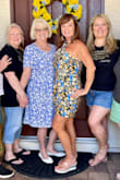 This dress is adorable! I wore it to a graduation party followed by a Mother's Day event which is great for many events. The material is thick but comfortable and doesn't show wrinkles if traveling! I did exchange for a medium to fit my top half better and love the fit. It has an elastic back so there is some stretch in the top area. Highly recommend! - Evonne G.