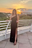 I wore this to my friends wedding and I got compliments all night! Perfect fit, comfortable to move in. I got a small; I'm 5'7'', 145lb, 34B. - Taylor D.