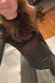 I love this sexy, sparkly bodysuit! Glad I had a chance to wear it out. So cute with a little bralette underneath. - Melissa L.