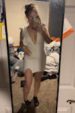 The dress was beautiful! Definitely a little showy in the chest area but I don't have huge boobs so it didn't fill it out as well. Other than that, it was beautiful!! - Madison V.
