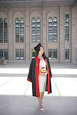 I wore it to my college graduation and it fits perfectly! the length was great and it holds my waist and hips very well too. 10/10 recommend :) - Dana K.
