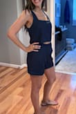 Such a beautiful, lightweight, airy material, but unfortunately it just didn't flatter my curvy figure. Definitely give it a try. It's a beautiful, comfortable casual outfit to have in your wardrobe. Top runs big on purpose so size down if you want to tweak the look. - Marline K.