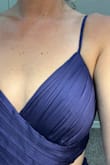 This is a dress you would find in a bridal store for a bridesmaid, but for a quarter of the price! I will have to take up the length, but I always have that problem! Material is quality feeling and fits true to size. - Margaret S.