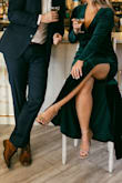I ordered this to wear for our engagement pictures. It was so flattering + just so stunning in person. I can't wait to wear it again. - Sarah N.