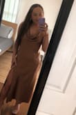 This dress was EVERYTHING. The quality of the fabric is amazing, the way it fits is perfect, and has adjustable straps for the neck. I had received so much love and compliments on the color of the dress and the overall fit. I hardly ever buy dresses online, but after looking over all of the reviews and pictures, I felt confident that this was going to be the best choice for my friend's wedding!! - Elizabeth V.