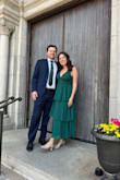I loved this dress! I had to get it altered to fit the bust as it was a little loose. But other than that it was perfect! I spilled water on it multiple times and it dried so fast. I would recommend getting this elegant yet sexy dress! - Christine D.