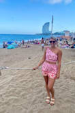 Wore this while vacation in hot temps in Spain and it was perfect, light weight but not see through. Comfortable while doing a lot of walking too. The shorts weren't too tight either for my wider hips. - Sarah L.