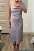 Beautiful color and the length was great on me. However, the top laid weird on me. Might have been different if I went up a size.  I run between an XS and S for Lulus and definitely should have gotten a S in this one! - Amanda W.