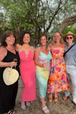 Dress was perfect for a wedding in Costa Rica! The colors were gorgeous and despite the 100 degree weather I wasn't overheated or uncomfortable in it (and no sweat marks!). Falls perfectly over the belly area. Loved it. - Keri B.