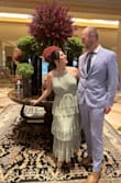 I purchased this dress to attend a wedding. It is beautiful and comfortable. I love this tone of green. - Thalia C.
