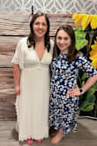 This was perfect for my bridal shower! I received so many compliments on the dress. I have such a hard time picking out dresses, but felt so comfortable in this! I loved this and would recommend it to anyone! It arrived so quickly as well! I love the details on the sides, bottoms, and sleeves! It is beautiful! - Katie P.
