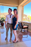 I purchased this dress for a destination wedding in Mexico. The fabric is stunning- a little on the delicate side, where it can snag easily. Beautiful gemstone color teal blue. I am small chested and have thick legs and booty, the dress fit amazing. A tad snug in the hips so sitting was a bit tricky, but overall I felt beautiful and the folded detail on the collar part was very classy. Highly recommend if they bring it back into production! Would love to see more colors as well! - A D.