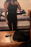 I loved this dress. It was so flattering and the subtle detail of the neckline and slit made it so fun! The one thing that was challenging was the zipper sticks a little so do have help when getting it on, otherwise it was everything I wanted in a dress! - Auzeen R.