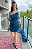 This dress fit nicely, but I was trying it for an art gallery wedding. The fabric comes off a bit cleap, and with the length, it reminds me more of a 20-something going out dress, rather than a chic gallery wedding dress. It's cute, fits well, and is flattering. Just not wedding appropriate. - Brittany R.