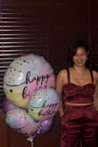 I wore this set to my birthday dinner with family. I loved the color. The top was a little big and the pants were a little small but it wasn't bad. Also the pants were long and not cropped like shown on the model. It still made a nice birthday outfit! - Sylvia W.