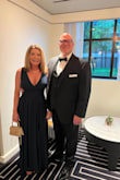 I wore this to a Gala when my daughter graduated from law school. It was perfect and I didn't have to hold my stomach in all night because of the cut. I had to have it hemmed but didn't have time so I cut it smooth and it looked great! - Charity R.