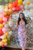 This dress made me sooo happy! My guests for my bridal shower were just as stunned by how gorgeously fun and glamorous this dress is! It fit like a glove while having enough structure to avoid highlighting my trouble areas. Happily, it was not at all scratchy on my arms which I was worried about. I love everything about this dress! - Margaret L.