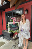 this dress was so cute and perfect for our Italian theme bridal shower!! - Lindsay L.